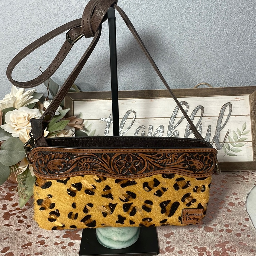 NWOT American darling calf hair and leather crossbody